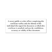 Useful Notary Public Disclaimer Custom Information Permastempel (Design)