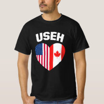 USEH America Canada Flag Funny American Canadian