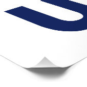 USEH Half Canadian American Canada USA Flag United Poster (Ecke)