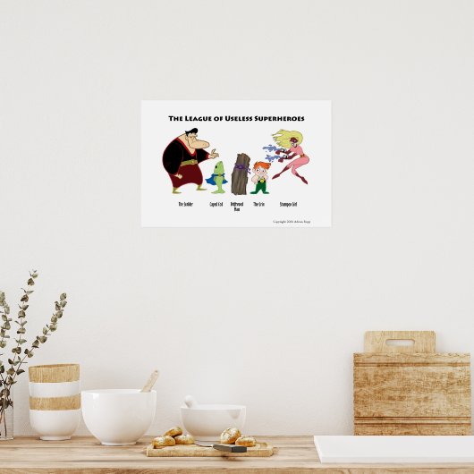Useless Superheroes Poster (Küche)