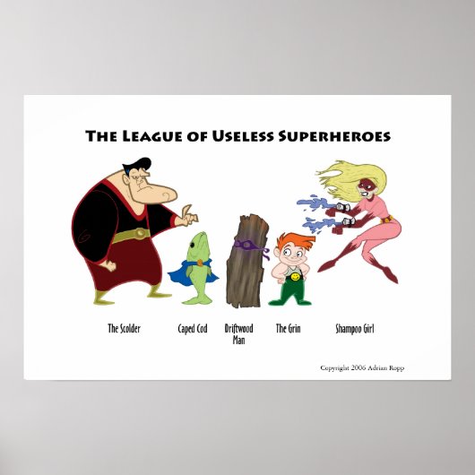 Useless Superheroes Poster (Vorne)