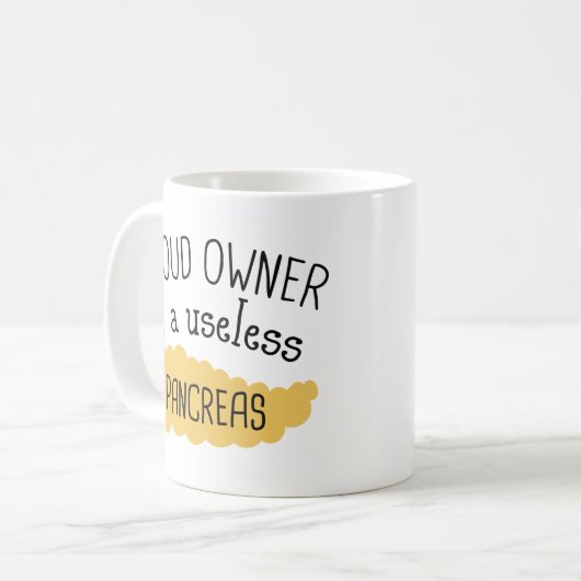 Usellose Pankreas Kaffeetasse (Vorderseite Links)