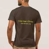 User>Driven T - Shirt mit URL (Rückseite)