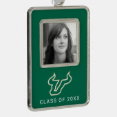 USF-Bullen Rahmen-Ornament Silber (Rechts)