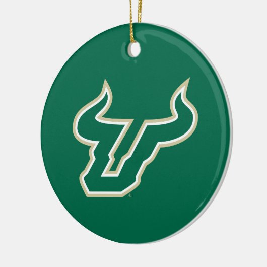 USF Bulls Keramik Ornament (Links)
