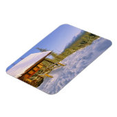 USFS Schnauss Cabin Vermietung im Winter Buchung Magnet (Linke Seite)