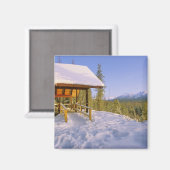 USFS Schnauss Cabin Vermietung im Winter Buchung Magnet (Vorderseite/Rückseite)