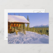 USFS Schnauss Cabin Vermietung im Winter Buchung Postkarte (Vorne/Hinten)