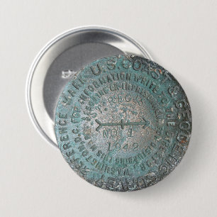USGS Benchmark, St. Regis Mountain Geodetic Survey Button