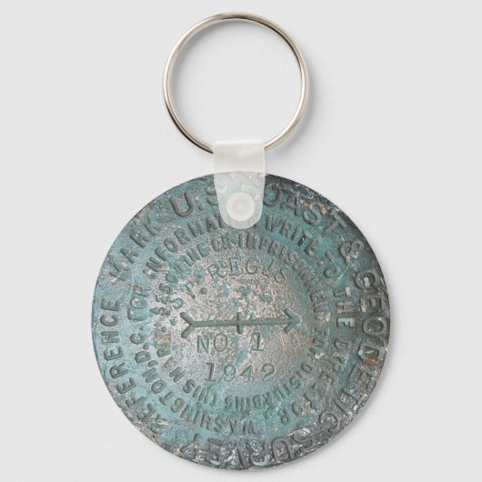 USGS Benchmark, St. Regis Mountain Geodetic Survey Schlüsselanhänger (Vorderseite)