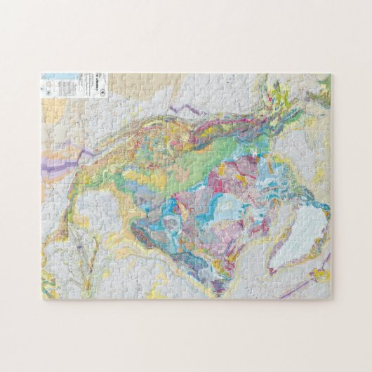USGS Geologic Map Nordamerika Puzzle (Horizontal)