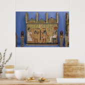 Ushabti-Korb mit einer Szene der Psychostasis Poster (Küche)