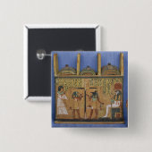 Ushabti Schatulle mit einer Szene von psychostasis Button (Vorne & Hinten)
