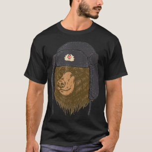 Ushanka Tschapka UdSSR Russi T-Shirt