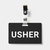 Usher Black Ausweis (Vorderseite mit Clip)