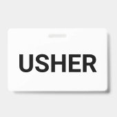 Usher Black Ausweis (Rückseite)