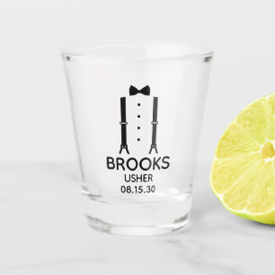 Usher Black Bow Krawatte Schnapsglas