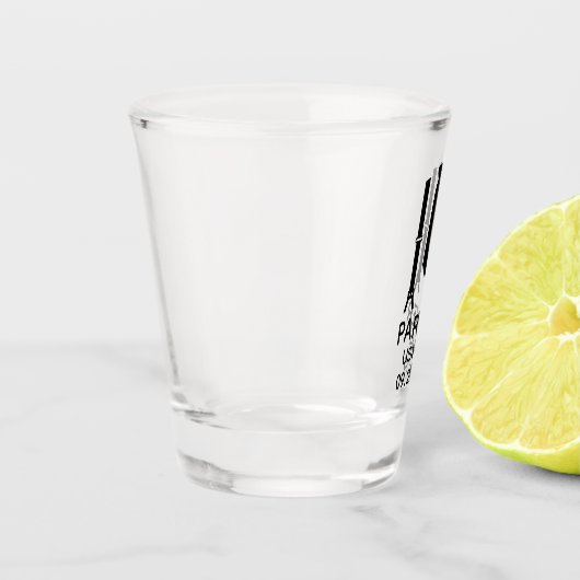 Usher Black Krawatte Schnapsglas (Links)