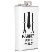 Usher Black Tie Flachmann (Rechts)