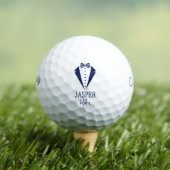 Usher Blue Tuxedo With Striped Bow Tie Golfball (Insitu T-Shirt)