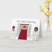 Usher-Brett Jahrestag Karte (Gelbe Blume)