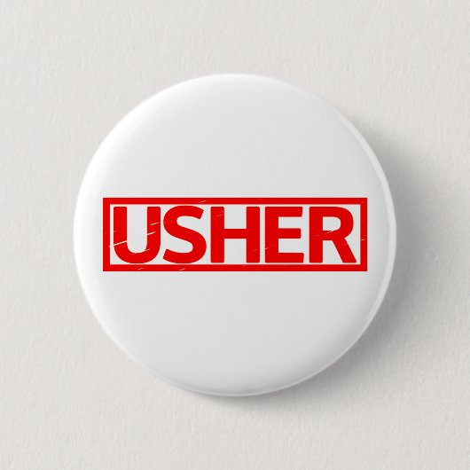 Usher-Briefmarke Button (Vorderseite)