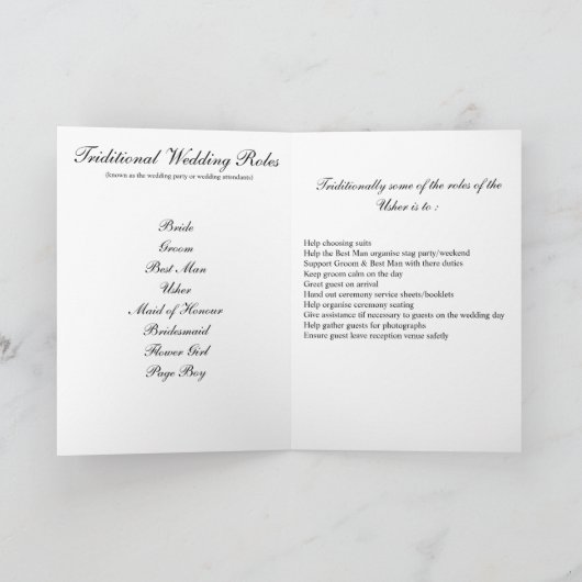 Usher Einladung (Innenseite)