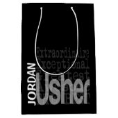 Usher Extraordinaire CUSTOM Mittlere Geschenktüte (Vorderseite)