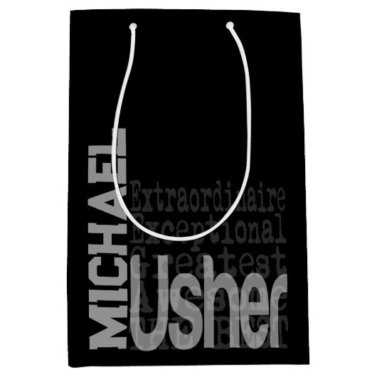 Usher Extraordinaire CUSTOM Mittlere Geschenktüte (Vorderseite)