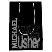 Usher Extraordinaire CUSTOM Mittlere Geschenktüte (Rückseite)