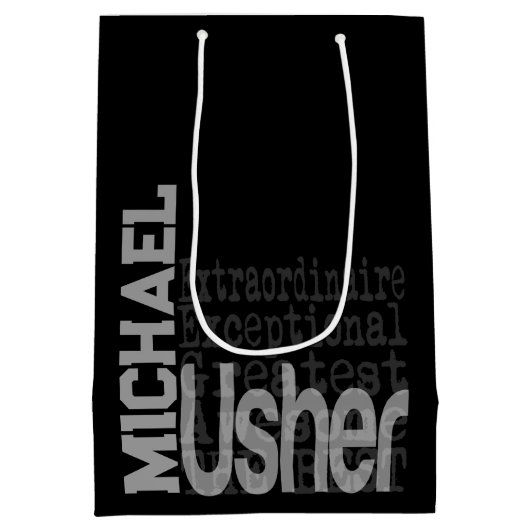 Usher Extraordinaire CUSTOM Mittlere Geschenktüte (Rückseite)