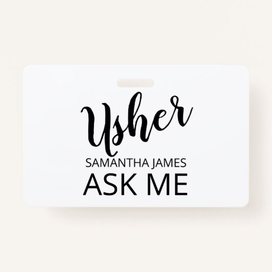 Usher Fragte Me Name Ausweis (Vorderseite)