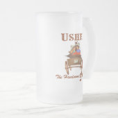 Usher Gift 16 oz Mattierte BierTasse Mattglas Bierglas (VorderseiteRechts)