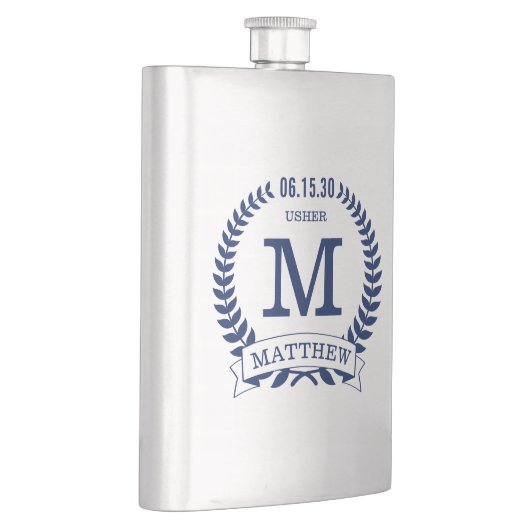 Usher Initials Flachmann (Rechts)