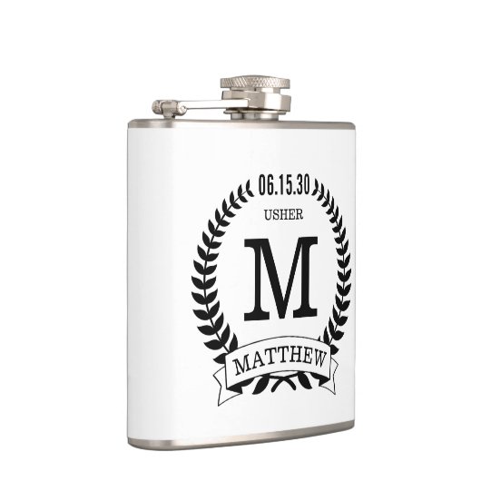 Usher Initials Flachmann (Rechts)