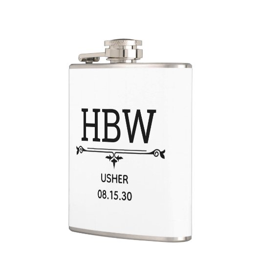 Usher Initials Flachmann (Links)