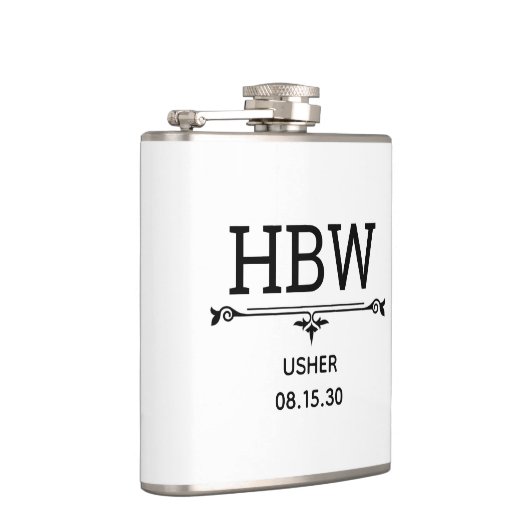 Usher Initials Flachmann (Rechts)