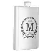 Usher Initials Flachmann (Rechts)