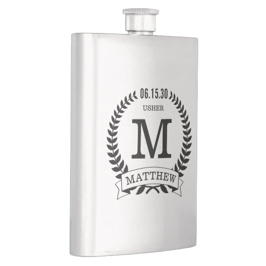 Usher Initials Flachmann (Rechts)