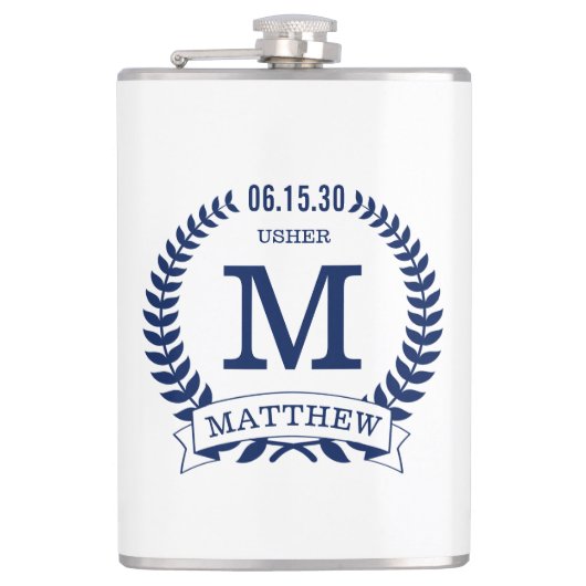 Usher Initials Flachmann (Vorderseite)