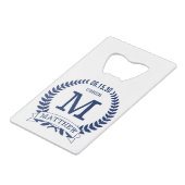 Usher Initials Geldbeutel Flaschenöffner (Rückseite Schrägansicht)