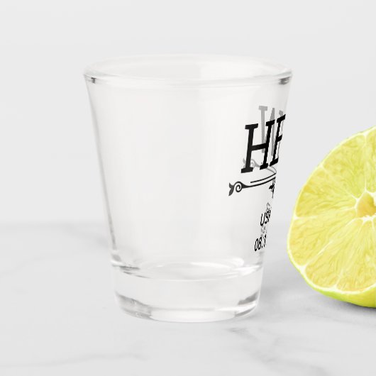 Usher Initials Schnapsglas (Links)