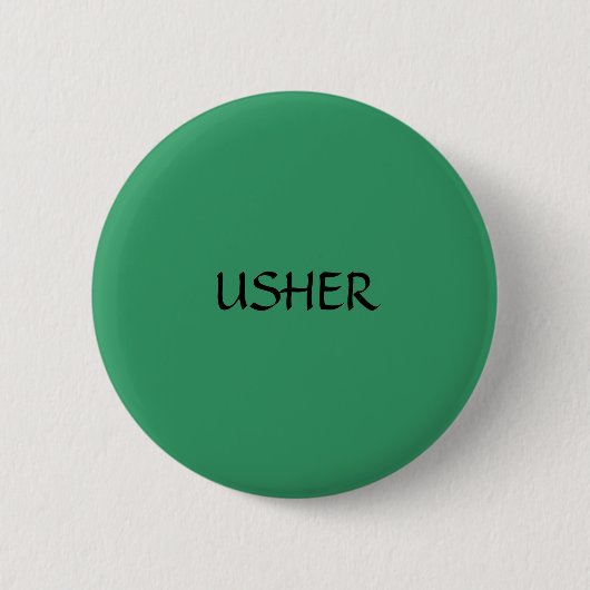 USHER - Knopf Button (Vorderseite)