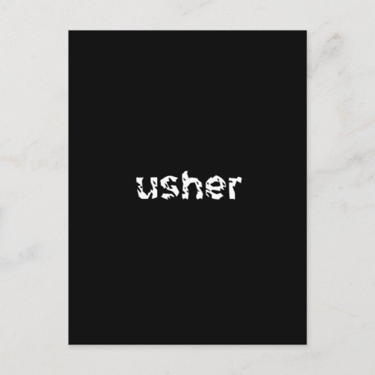 Usher Postkarte (Vorderseite)