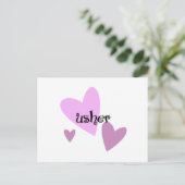 Usher Postkarte (Stehend Vorderseite)