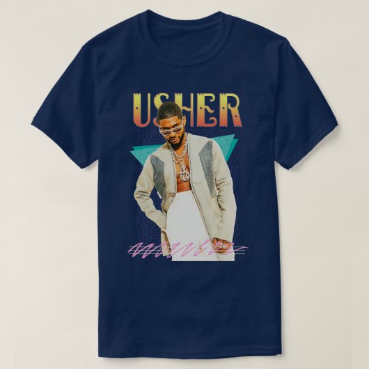 Usher Retro ästhetische Fan Art Tasse T-Shirt (Design vorne)