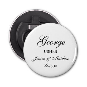 Usher Script Customized Bottle Opener Flaschenöffner