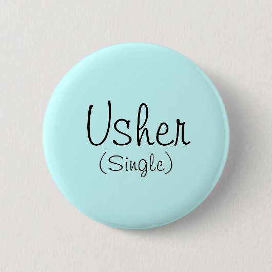 Usher (Single) Button (Vorderseite)