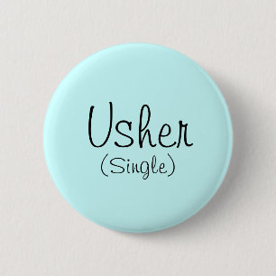 Usher (Single) Button
