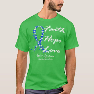 Usher Syndrome Awareness Faith Hope Liebe in this  T-Shirt